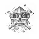 trust no one tattoo design idea