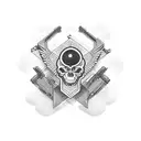 trust no one tattoo design idea