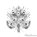 Peacock tattoo design idea
