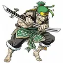 zoro anime tattoo design idea