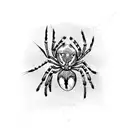 Spider tattoo design idea
