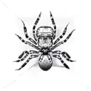 Spider tattoo design idea
