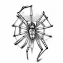 Spider tattoo design idea