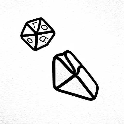 Dice tattoo design idea
