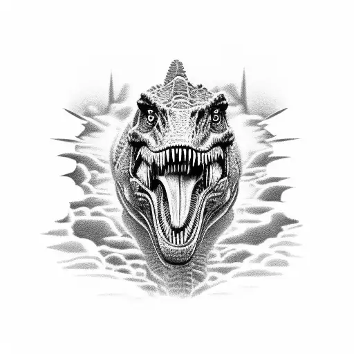 Jurassic park dinosaurs tattoo design idea