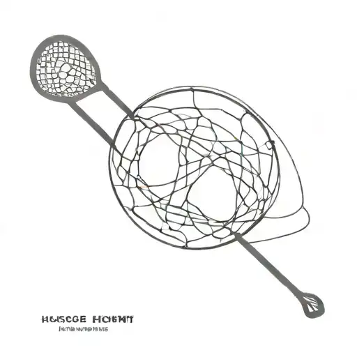 lacrosse and hockwy tattoo design idea