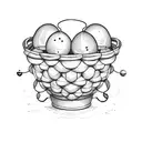 ballon basket  tattoo design idea