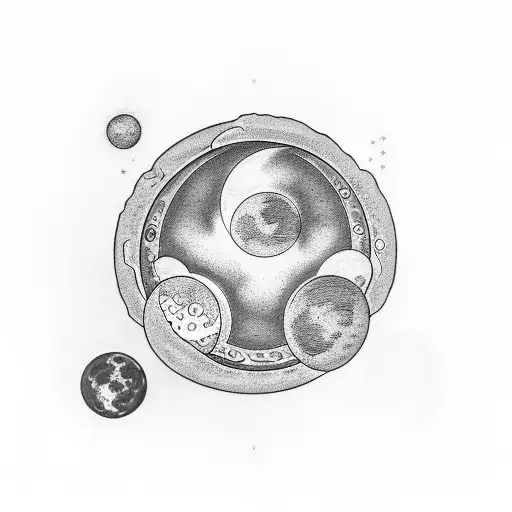 moon phases tattoo design idea