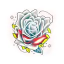 teclas WASD saindo da pele tattoo design idea