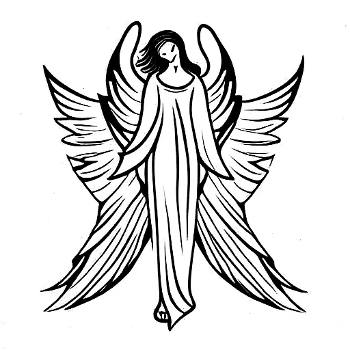 biblical angels  tattoo design idea