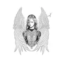 biblical angels  tattoo design idea