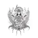 biblical angels  tattoo design idea