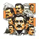 make me a tattoo where mount rushmore has the face of pablo escobar tony montana the godfather tattoo design idea