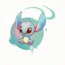disney stitch tattoo design idea