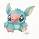 disney stitch tattoo design idea
