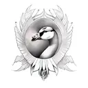 geese tattoo design idea