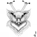 geese tattoo design idea