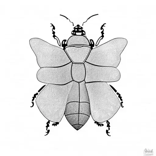 Ladybug tattoo design idea