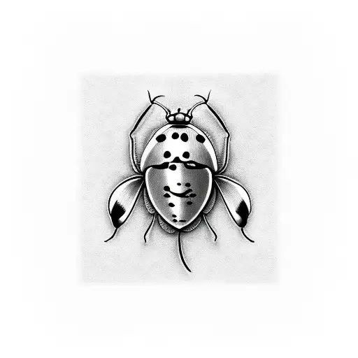 Ladybug tattoo design idea