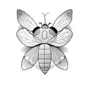 Ladybug tattoo design idea