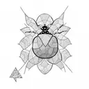 Ladybug tattoo design idea