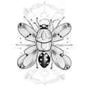 Ladybug tattoo design idea