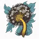 Dandelion tattoo design idea
