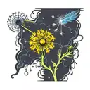 Dandelion tattoo design idea