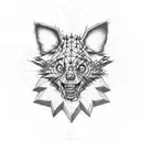 Winnie the ppoh hellraiser with melting background tattoo design idea