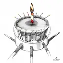 Combine the infinity symbol with cricket stumps and a birthday candle, representing the eternal connection between your birthday and Rohit Sharma's marriage on 13 December tattoo design idea