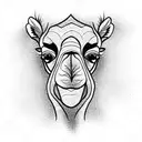 Camel tattoo design idea