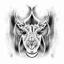 Camel tattoo design idea