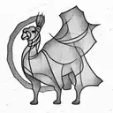 Camel tattoo design idea