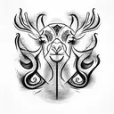 Camel tattoo design idea