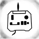 stylised SNES Controller silhouette tattoo design idea