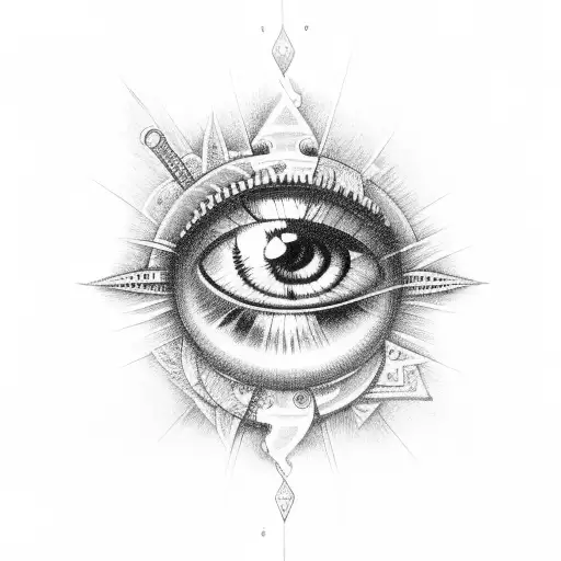 Eye of Ra tattoo design idea