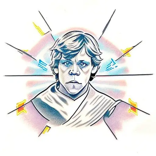 Luke skywalker tattoo design idea
