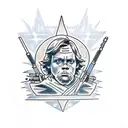 Luke skywalker tattoo design idea