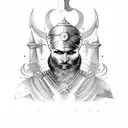 warrior saint sikh tattoo design idea