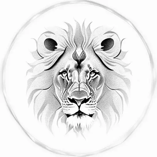 majorstattoos101:lion-head-with-floralmandala-design-blackandgrey-flowers-lionhead-lion- mandala-jewel