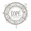 inscription looped in a circle tattoo design idea