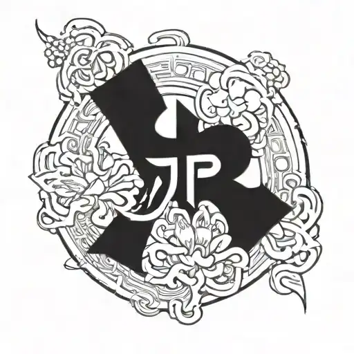 rin name in kanji symbol incorporated tattoo design idea