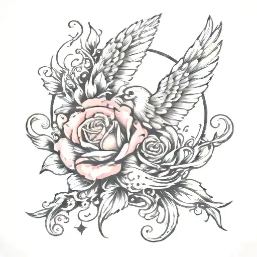 letting go of the past but at the same not letting go   tattoo design idea