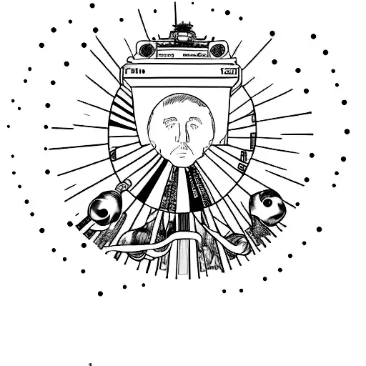 Incorporate iconic Beatles album covers into a sleeve tattoo design tattoo design idea