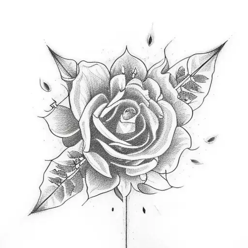 Combine Beatles lyrics with intricate floral elements in a forearm tattoo tattoo design idea