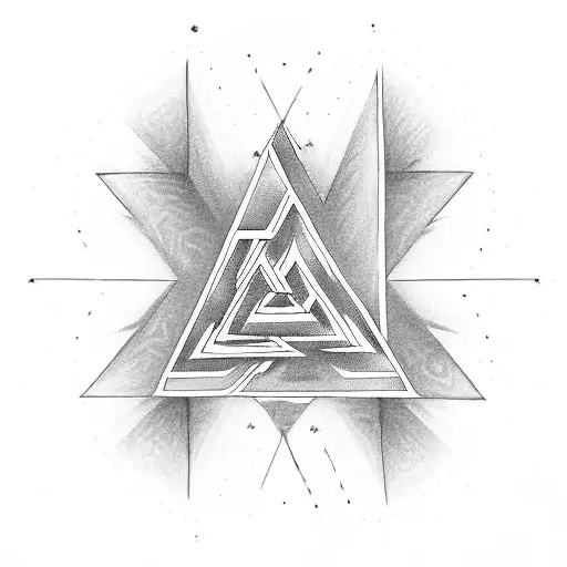 Valknut Symbol tattoo design idea