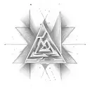 Valknut Symbol tattoo design idea