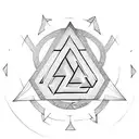 Valknut Symbol tattoo design idea
