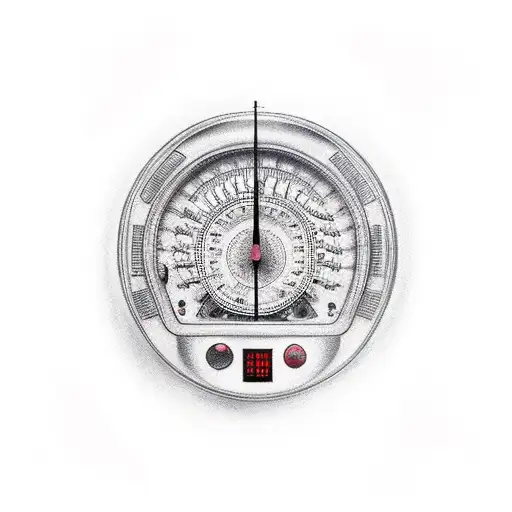 weighing machine balance tattoo design idea