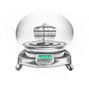 weighing machine balance tattoo design idea